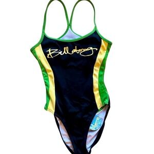 NWT Vintage Billabong Pro series Keala Kennelly One Piece Swimsuit Y2k Surf DS